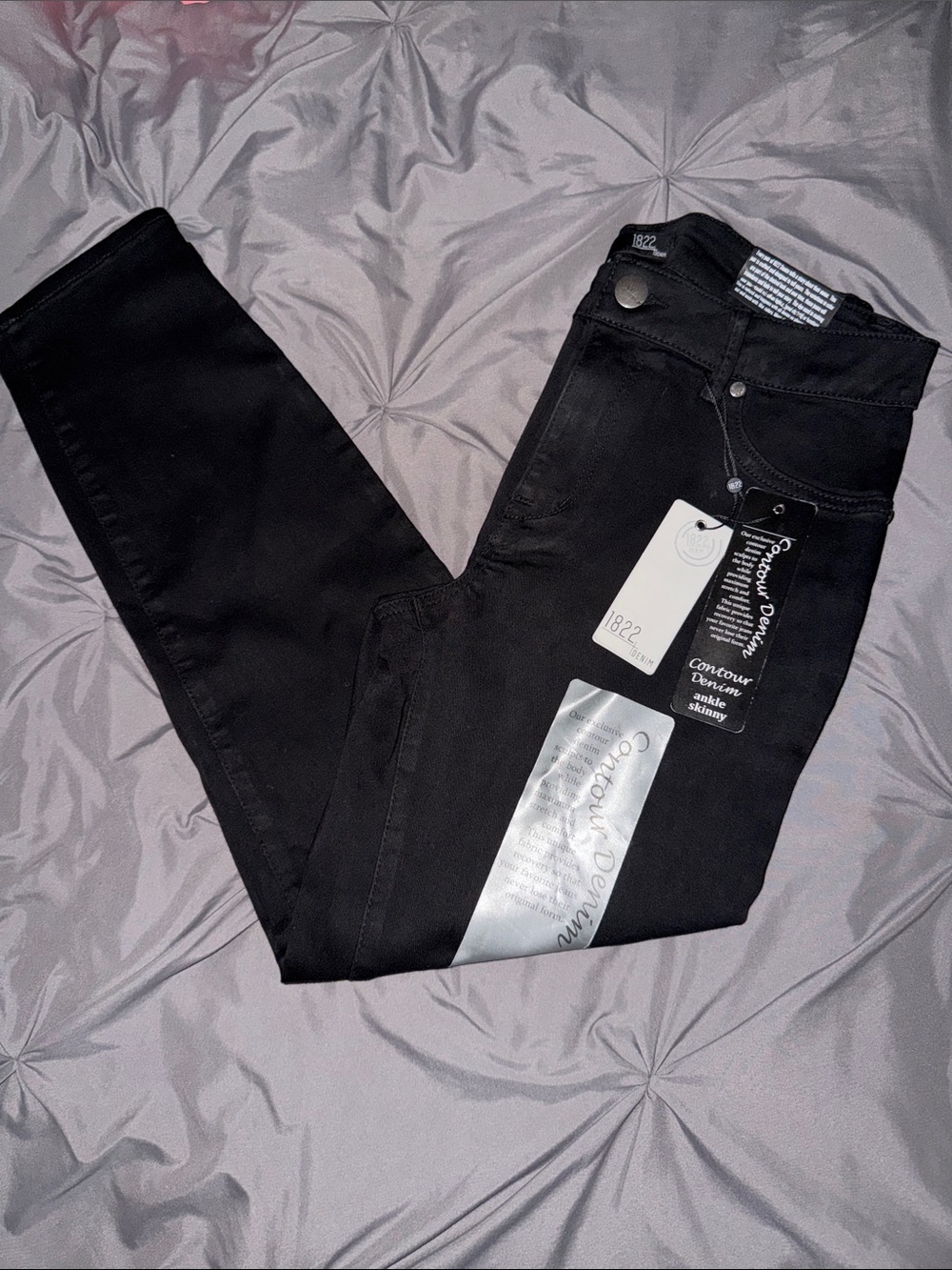 1822 Denim Women's Black Skinny Jeans